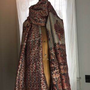 Artisan made Kantha stitch Shawl from India